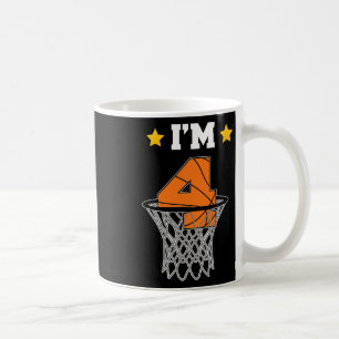 Caneca De Café Crianças, eu sou 4 Tema de Bysketbyll Celebra Fest