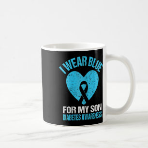 Caneca De Café Crianças Eu Visto Azul Para Meu Filho Diabetes A L