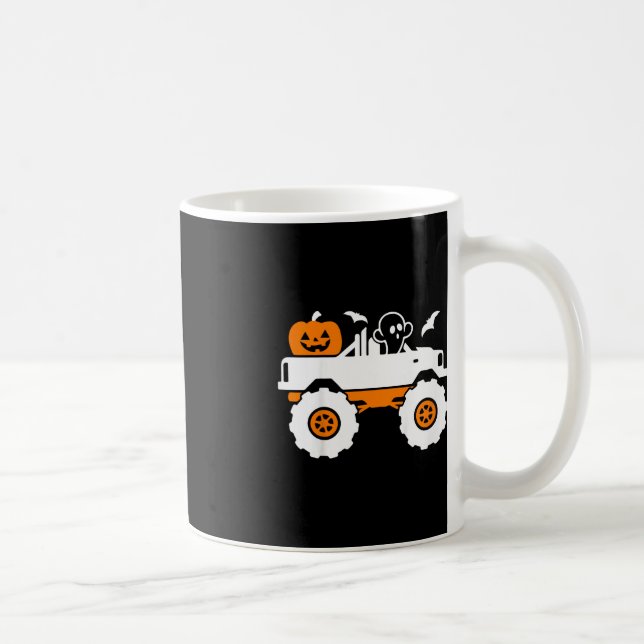 Caneca De Café Crianças Fantasmas Pumpkin Andando Monstro Caminhã (Direita)