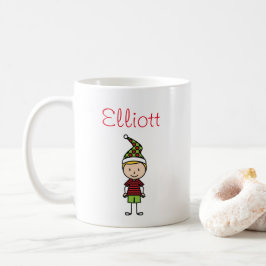 Caneca De Café Crianças Fofo Natal Personalizado