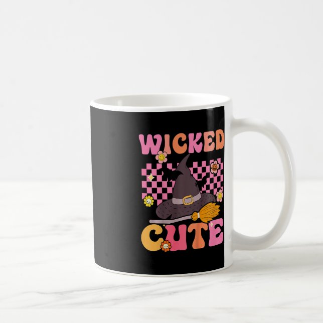 Caneca De Café Crianças Groovy Wicked Cute Witume Halloween Ki (Direita)