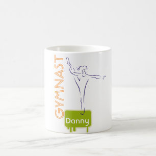 Caneca De Café Crianças GYMNASTICS Personalizadas Chamadas de Lâm