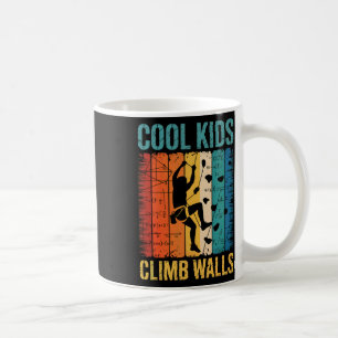 Caneca De Café Crianças Legais Escalam Paredes Escalada em Rocha