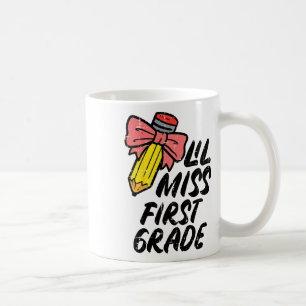 Caneca De Café Crianças Lil Miss Primeiro Grau 1º Ck Para Primeir