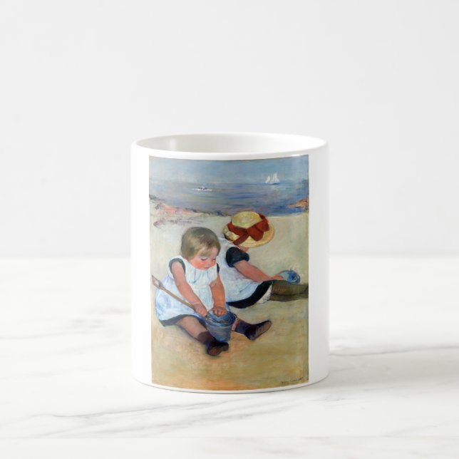 Caneca De Café Crianças na praia, Cassatt (Centro)