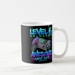 Caneca De Café Crianças Nível 6 Desbloqueadas Crianças De 6 Anos 