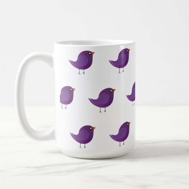 Caneca De Café Crianças, passarinho fofo (Esquerda)