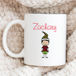 Caneca De Café Crianças Personalizadas de Cacau Quente Feriado Fr