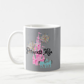 Caneca De Café Crianças Princesa Mila Nome Meninas Personalizado