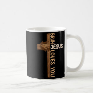 Caneca De Café Crianças Religiosas Cristãs Bruh Jesus Lov