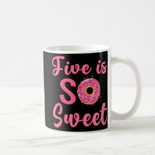 Caneca De Café Crianças Rosquinha Festa de aniversário De Cinco A