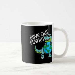 Caneca De Café Crianças salvam nosso planeta Árvore Terra Gafanho