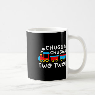 Caneca De Café Crianças segundo aniversário Treinam Chugga Chugga