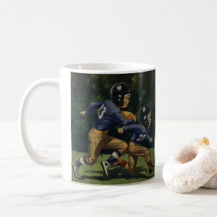 Caneca De Café Crianças Vintage, Rapazes Jogando Futebol, Esporte
