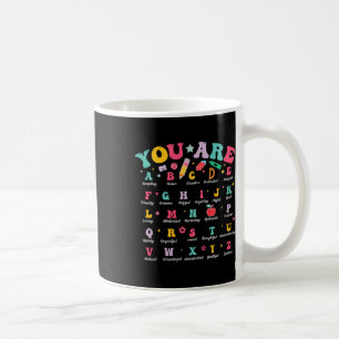 Caneca De Café Crianças Você São Letras Alfabeto Abcs Escola Alun