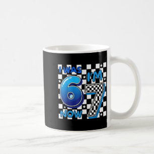 Caneca De Café Crianças Xadrez Azul Eu Tinha 6 Agora Eu Tenho 7 E