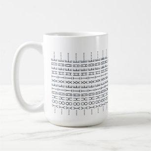 Caneca De Café Criar Padrão de Palavra Personalizado Mensagem Sec