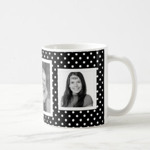 Caneca De Café Criar suas próprias três fotos quadradas