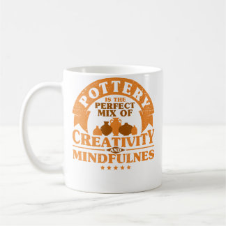Caneca De Café Criatividade e Atenção Plena de Oleiros Cerâmica C