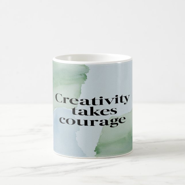 Caneca De Café Criatividade Exige Coragem (Centro)