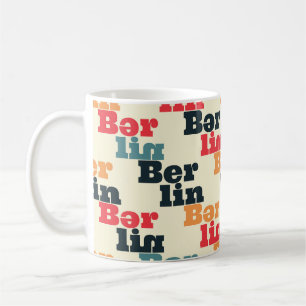 Caneca De Café Criativo Digital de Berlim, Padrão de Impressão.