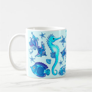 Caneca De Café Criatura De Fada Roxa Sereia
