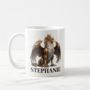 Caneca De Café Criatura de fantasia personalizada Griffin Griffin