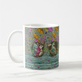 Caneca De Café Criatura do jardim de fantasia maximalista