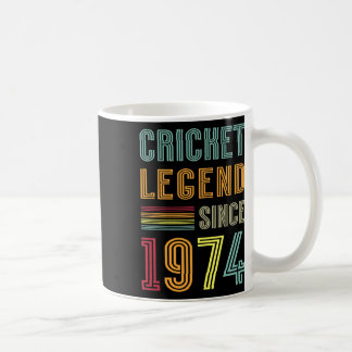 Caneca De Café Cricket Legend 1974 51 Years Sport 51st Birthday C