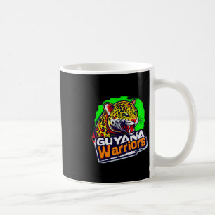 Caneca De Café Cricket Patriótico dos Guerreiros da Guiana