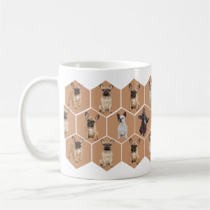 Caneca De Café Crie 6 Fotos de Pet French Bulldog Honeycomb