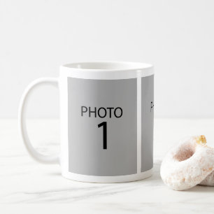 Caneca De Café Crie As Suas Próprias 3 Memórias de Colagem de F