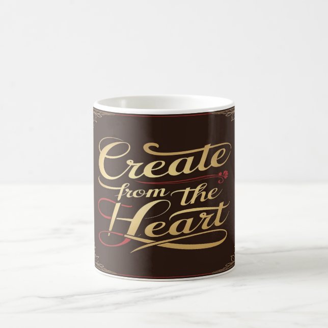 Caneca De Café Crie com o Coração (Centro)