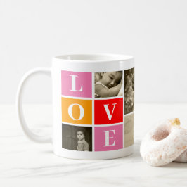 Caneca De Café Crie o Amor do Modelo de Fotografia da Família Per