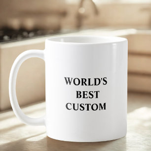 Caneca De Café Crie o Melhor do Mundo Personalizado