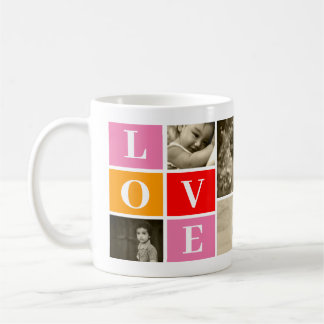 Caneca De Café Crie o seu modelo de foto de família personalizado
