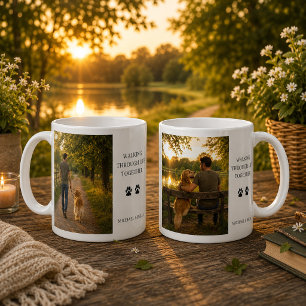 Caneca De Café Crie o seu próprio Caminhando pela vida juntos