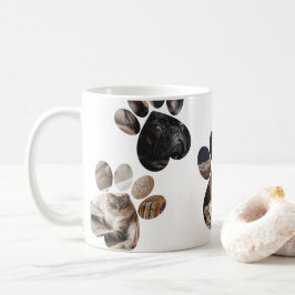 Caneca De Café Crie o seu próprio cão de gato personalizado com a