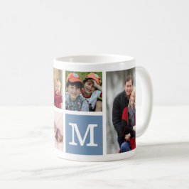 Caneca De Café Crie o seu próprio Monograma de 5 Fotografias