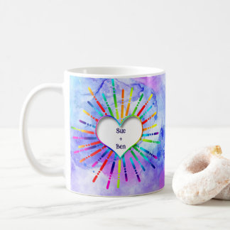 Caneca De Café Crie paz e amor Personalize Mug pelos editoresPick
