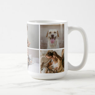 Caneca De Café Crie personalizado 5 fotos personalizadas