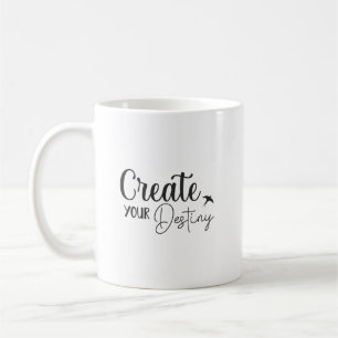 Caneca De Café Crie Seu Destino - Gym, Sucesso, Hustle