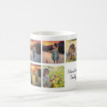 Caneca De Café Crie seu nome de colagem de fotos da família<br><div class="desc">Mug da família de colagem de fotos modernas.
Você pode adicionar suas fotos e nomes mais bonitos para personalizar.
Bonito presente para a família,  amigos,  avós!
Se precisar de ajuda,  por favor,  entre em contato comigo.</div>
