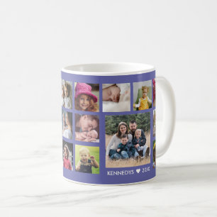 Caneca De Café Crie Seu Próprio 18 Familiares Colagem De Fotos P