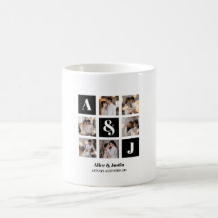 Caneca De Café Crie Seu Próprio Colagem de 6 Fotos