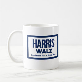 Caneca De Café Crie seu próprio Harris Walz 2024