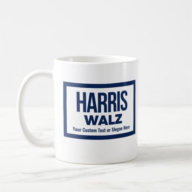 Caneca De Café Crie seu próprio Harris Walz 2024 (Esquerda)