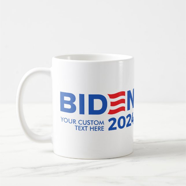 Caneca De Café Crie seu próprio Joe Biden 2024 (Esquerda)