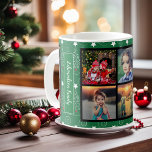 Caneca De Café Crie seu próprio Natal de colagem de fotos da famí<br><div class="desc">Colagem personalizada de fotos e caneca de Natal monograma Você pode adicionar suas fotos mais bonitas e mudar seu nome. Você pode facilmente mudar as fotos,  adicionar suas próprias fotos especiais. Bonito presente para a família,  amigos,  avós! Se precisar de ajuda,  contacte o mel</div>