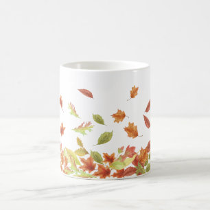 Caneca De Café Crie seu próprio outono e deixe a cor personalizad